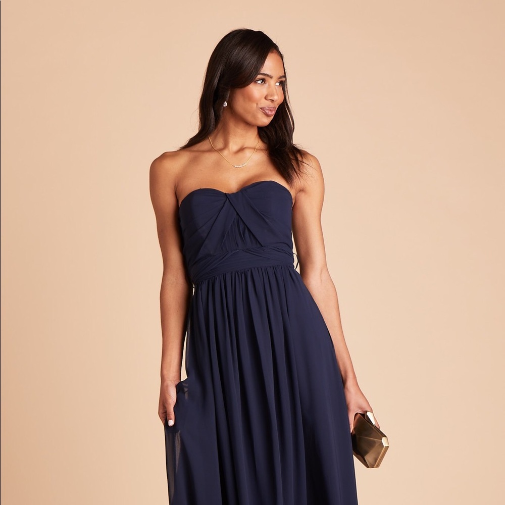 Birds Grey Grace Convertible Dress - Navy